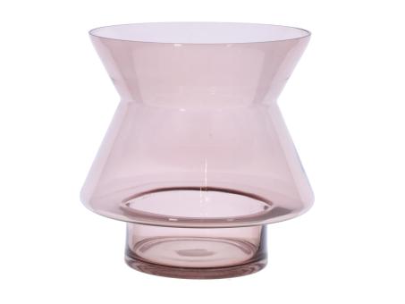 Vase Glas Barrique cold cut groß durchgefärbt D21,5 H22,5cm