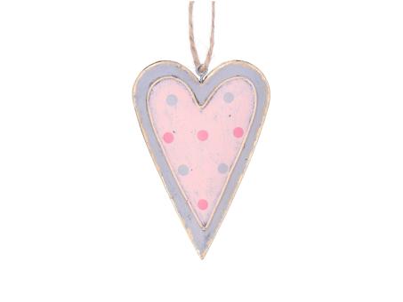 Herz Blech m Punkten B7,5 T1,8 H11cm