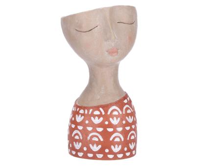 Pflanzkopf Mariella Resin bemalt  D14-16 H28cm