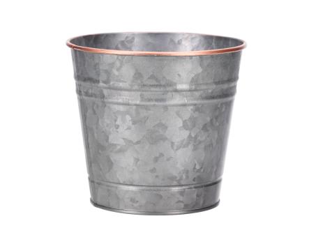 Topf Zink Kupferrand D13 H12cm
