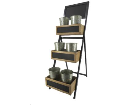 Verkaufsdisplay Klappständer Tannen-/Sperrholz 3Kästen 6 Zinkvasen
!! Aktionsartikel- Kein Umtausch / Rückgabe möglich !! H120 B36 T26cm