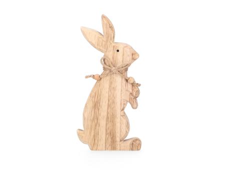 Hase Holz m Jutekordel z Stellen 