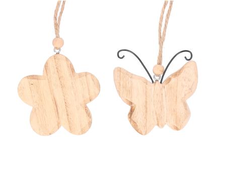 Hänger Blüte/Schmetterling Holz 2Mod 