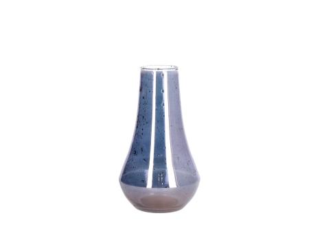 Vase Glas handmade Dropshape Stonefinish  