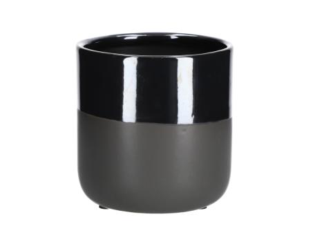 Topf Charisma Keramik glasur 2tone black-navy  