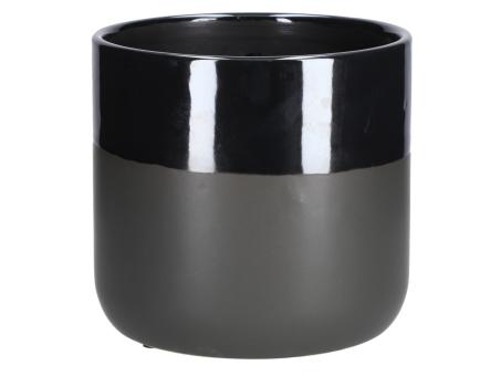 Topf Charisma Keramik glasur 2tone black-navy  D17,5 H16,5cm
