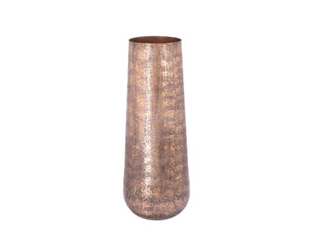 Vase Alu Elefantenfuß gebürstet copper antik 