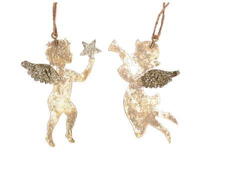 Engel Blech 2 Mod z Hängen B8 T2 H11cm