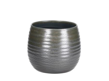 Kübel Karim Stonware glasiert D15 H13cm