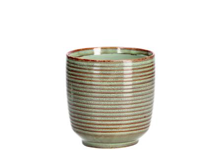 Topf Rille Q glasiert