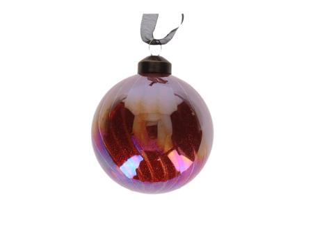Weihnachtskugel Lyster Wave inside Glitter  D8cm
