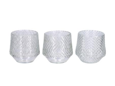Teelichtglas Heavy 3Mod dickwandig  