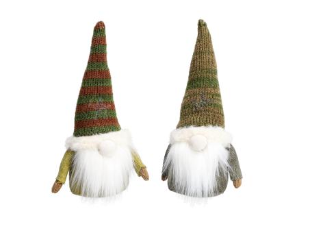 Wichtel m Strickmütze u Armen 2Mod/FB  B8 T6 h20cm