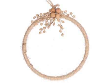 Loop Jute m Dekor z Hängen D15cm