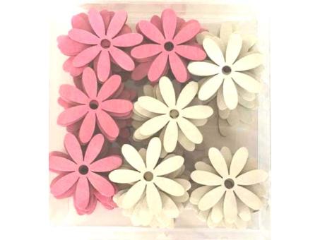 Streusortiment Blüten 3fb ge-kor-pnk sort Box 72 St D4cm
