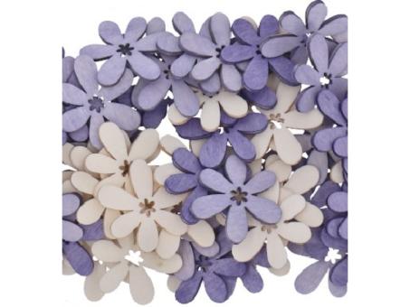 Streusortiment Blüten 3fb sort Box 72 St D4cm