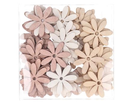 Streusortiment Blüten 3fb ge-kor-pnk sort Box 72 St D4cm