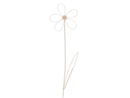 Blume Draht/Rattan z Stecken D16 L84cm