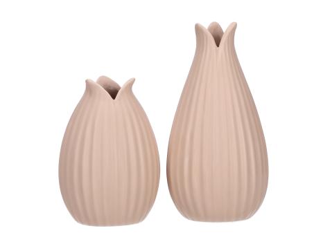 Tischvase Lotos 2Mod Porzellan Mattglasur D9 H13,2/18cm