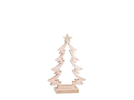 Tannenbaum Holz MDF a Holzsockel z Stellen B13,5 T4,5 H20,5cm