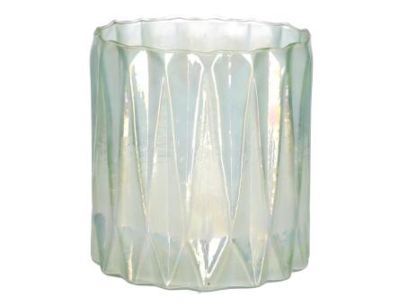 Glas Windlicht Welle lyster D14 H16cm