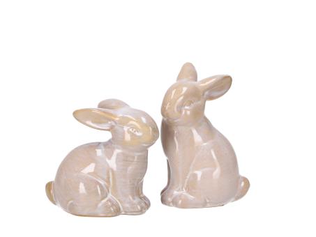 Hase Porzellan glasiert glanz urban Style B7-9 T6-7 H9-11cm