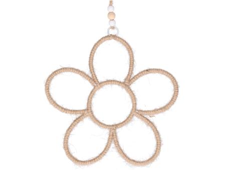 Blüte Draht/Jute z Hängen D17cm