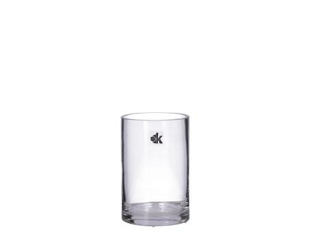 Zylinder Glas Cold Cut dickwandig geschliffener Rand D10 H15cm
