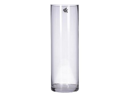 Zylinder Glas Cold Cut dickwandig geschliffener Rand D10 H30cm