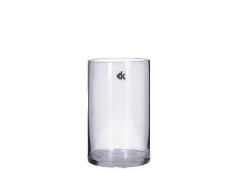Zylinder Glas Cold Cut dickwandig geschliffener Rand D12,5 H20cm