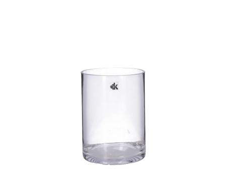 Zylinder Glas Cold Cut dickwandig geschliffener Rand D15 H20cm