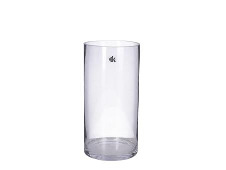 Zylinder Glas Cold Cut dickwandig geschliffener Rand D15 H30cm