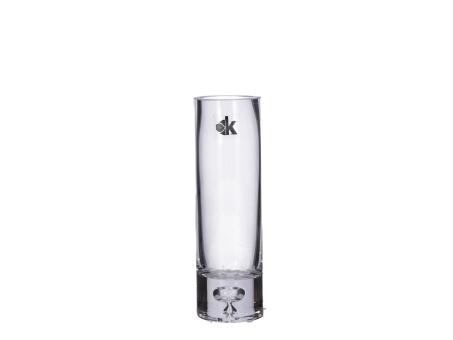 Vase Glas Solifleur Cold Cut geschliffener Rand 