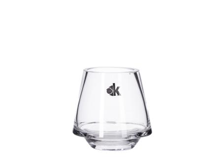Vase Glas Diamant Cold Cut geschliffener Rand 