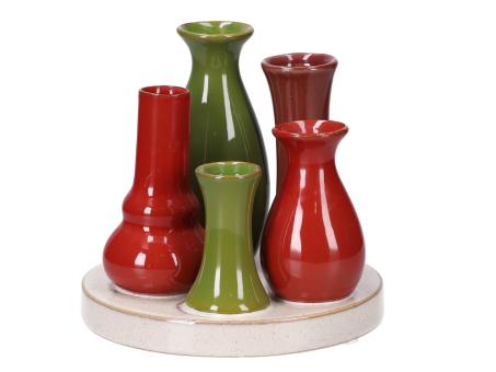 Kombinationsvase Keramik x5 D17cm