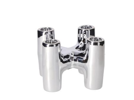 Kerzenhalter x4 Porzellan Stab-/Spitzkerze D12 H10cm