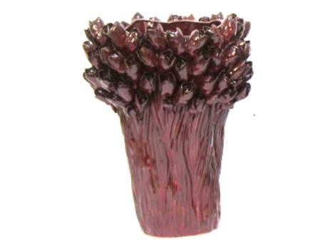 Vase Knospen Porzellan handgefertigt glasiert D35 H43,5cm
