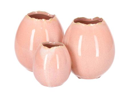 Eivase x3 Porzellan glasiert B17 T13 H9,5cm