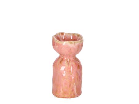 Vase Bulb Zwiebelvase Porzellan glasiert 