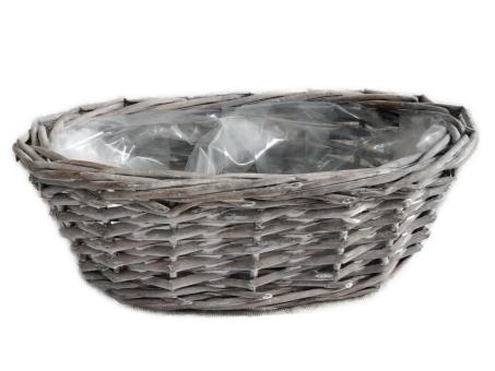 Pflanzkorb Baguette Spaltweide L20 B12 H8cm