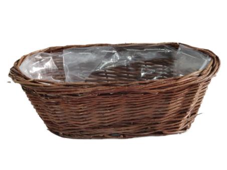 Pflanzkorb Baguette Spaltweide L25 T13 H8cm