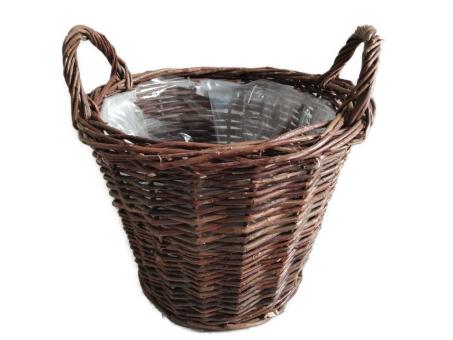 Pflanzkübel Spaltweide m Henkel D(18)28 H25/30cm
