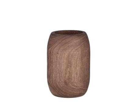 Vase Holz gedrechselt inkl. PE-Einsatz 