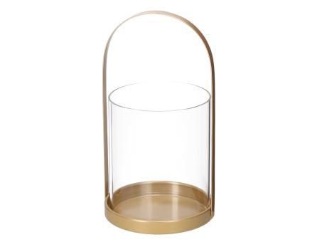 Windlicht Metall m Glaszylinder D16 H30cm