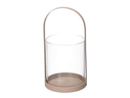 Windlicht Metall m Glaszylinder D16 H30cm