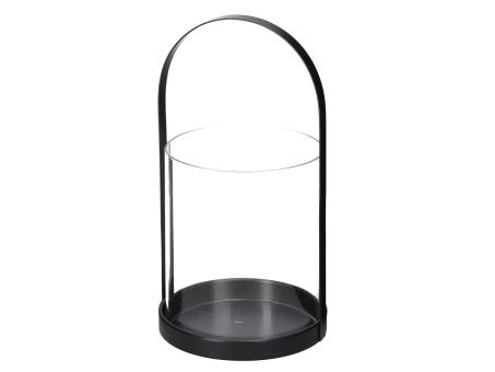 Windlicht Metall m Glaszylinder D16 H30cm