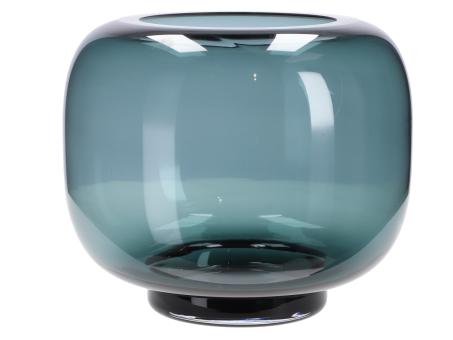 Kugelvase Glas cold cut durchgefärbt mundgeblasen D29,5 H25cm