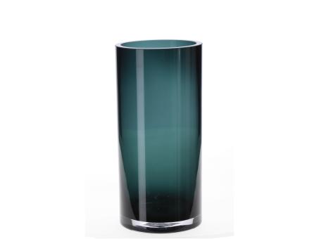 Zylinder Glas cold cut durchgefärbt mundgeblasen D12 H25cm