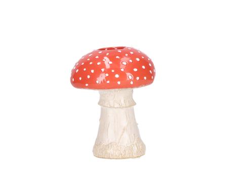 Pilzvase Fliegenpilz Porzellan H13cm