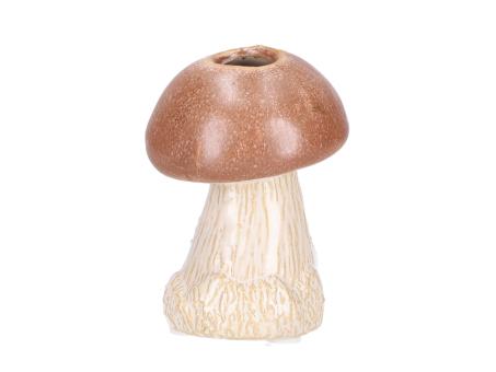 Pilzvase Steinpilz Porzellan H13cm